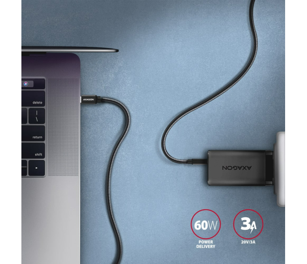 Axagon BUCM3-CM10AB SPEED USB-C 3.2 Gen 1 kabel 1 m - 1485420 - zdjęcie 5